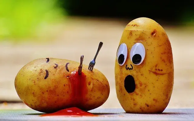 A potato was murdered