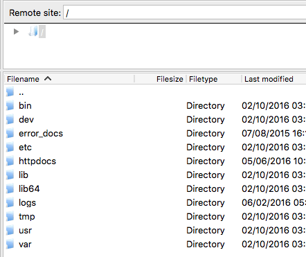 filezilla-remote-site