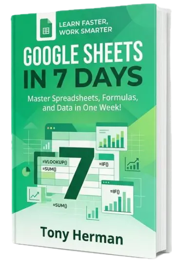 Google Sheets in 7 Days — book cover