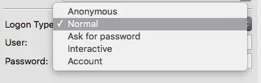 filezilla-site-manager-logon-type