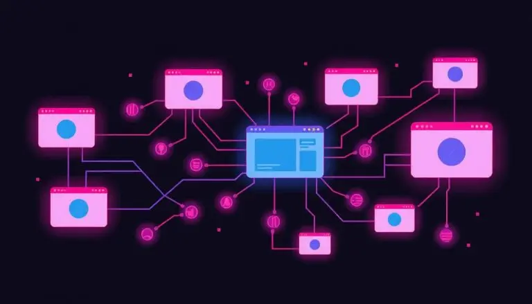An illustration showing how backlinking works between websites.