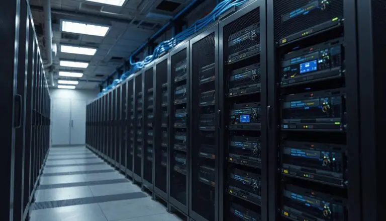 Web servers in racks at a datacenter.
