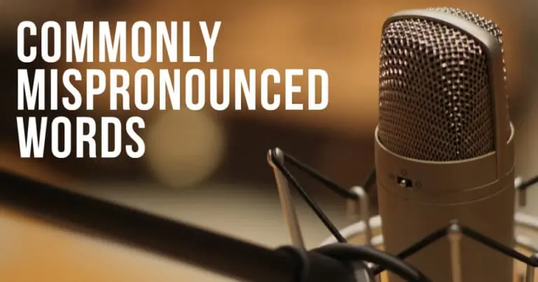 Commonly Mispronounced Words