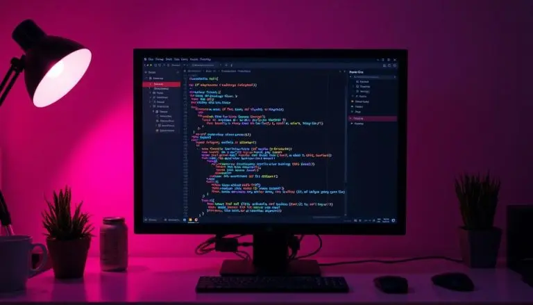 HTML on a computer monitor.