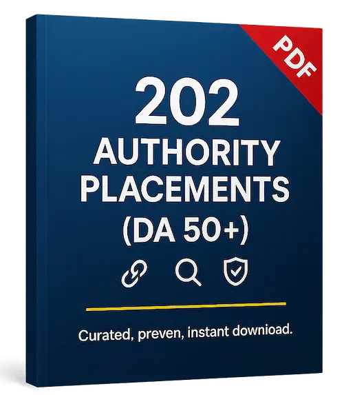 202 Authority Link Placements - DA 50+