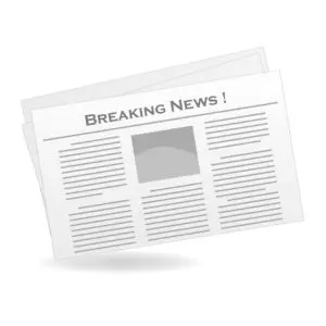 A newspaper that says "Breaking News!"