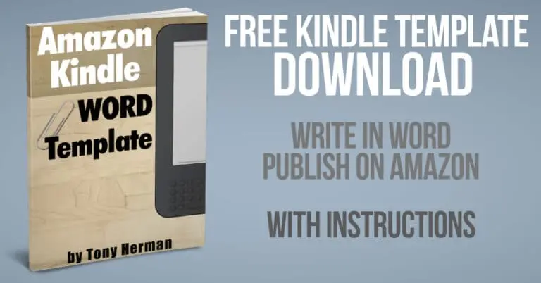 Free Kindle Template Download - Write in Word, Publish on Amazon - With Instructions