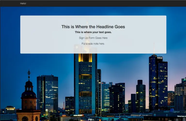 Opt-in HTML template preview