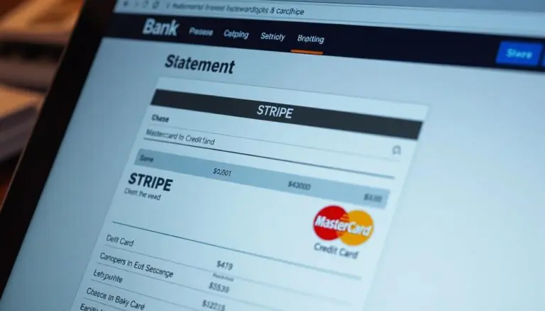 A credit card charge from STRIPE showing up on a bank statement