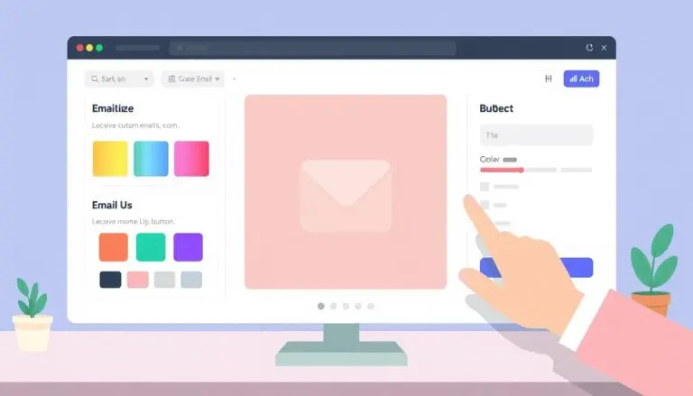 Someone creating an email button for a web page.