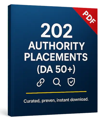 202 Authority Link Placements - DA 50+