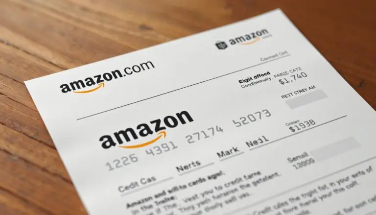 A fictitious bill from Amazon.com