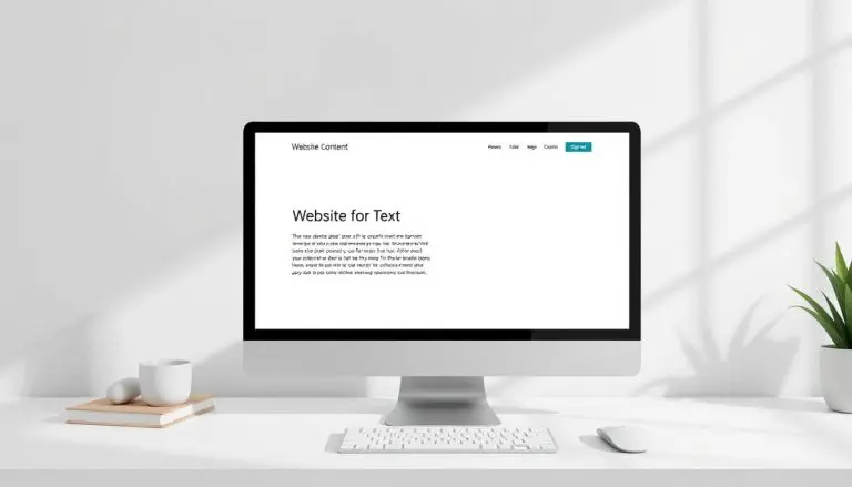 A website with left-aligned paragraphs, demonstrating better readability than full-width or centered text.