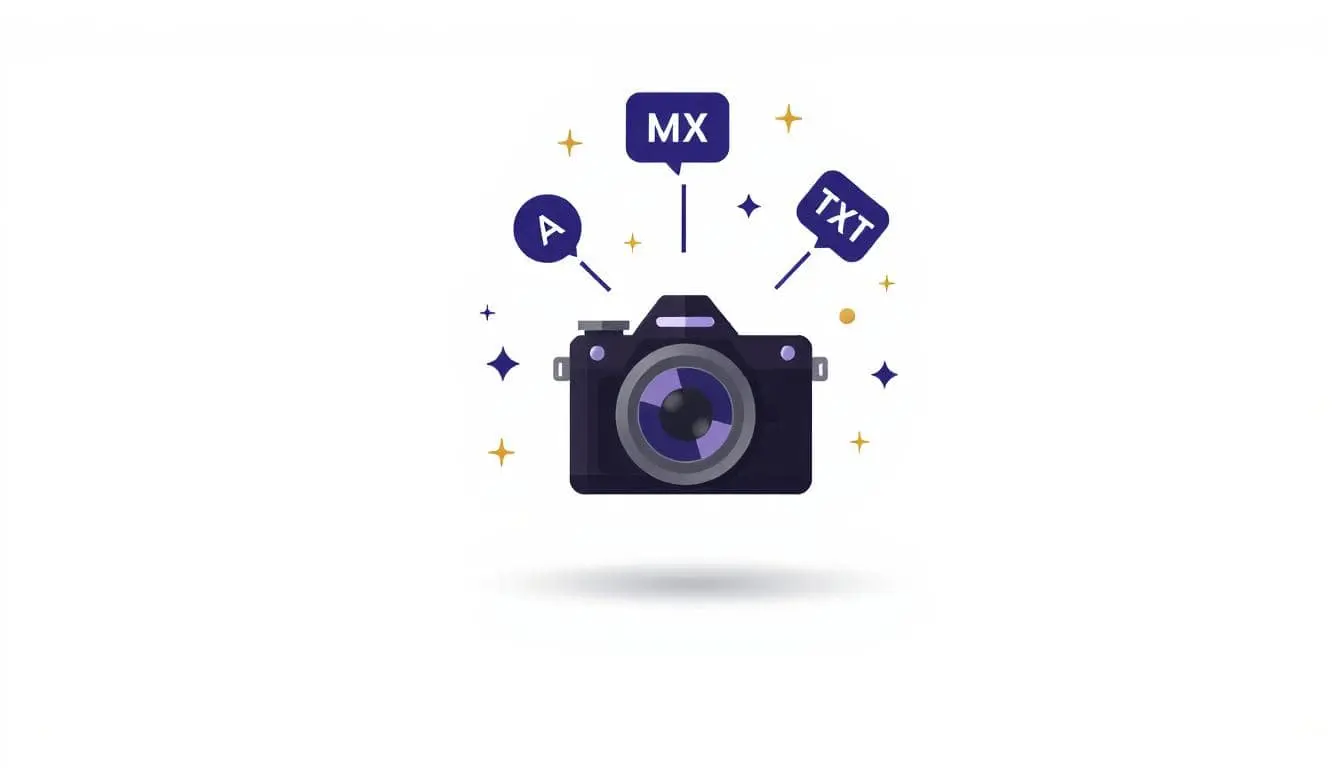 A camera taking a snapshot of DNS records