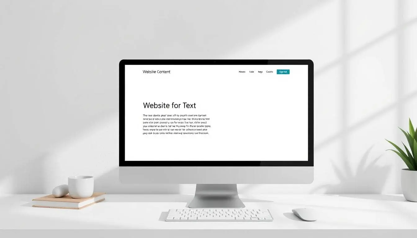 A website with left-aligned paragraphs, demonstrating better readability than full-width or centered text.