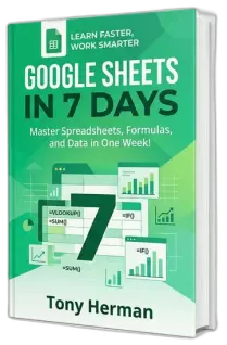 Learn Google Sheets in 7 Days book cover