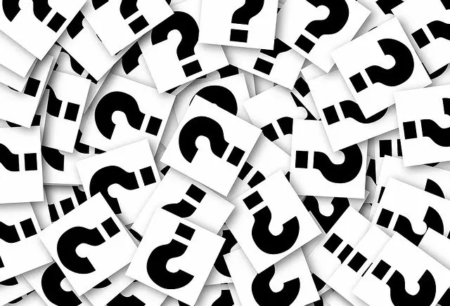 Question mark symbols
