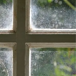 Oxidized Water Stained Window