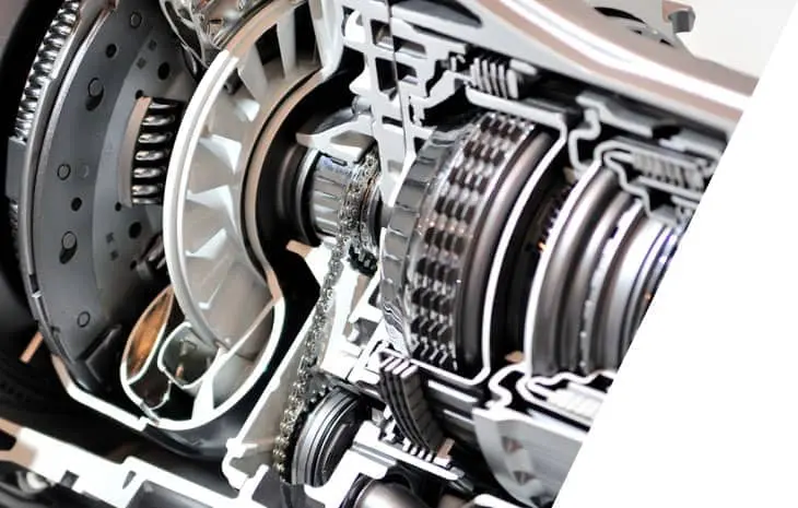 car gearbox and clutch cross section