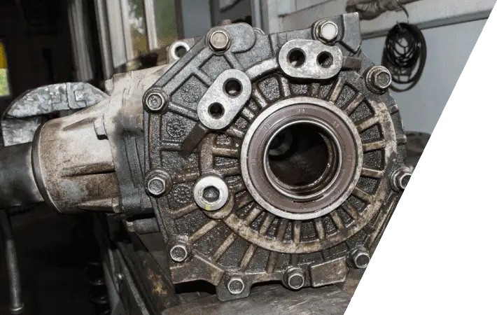 transfer case removed from a car