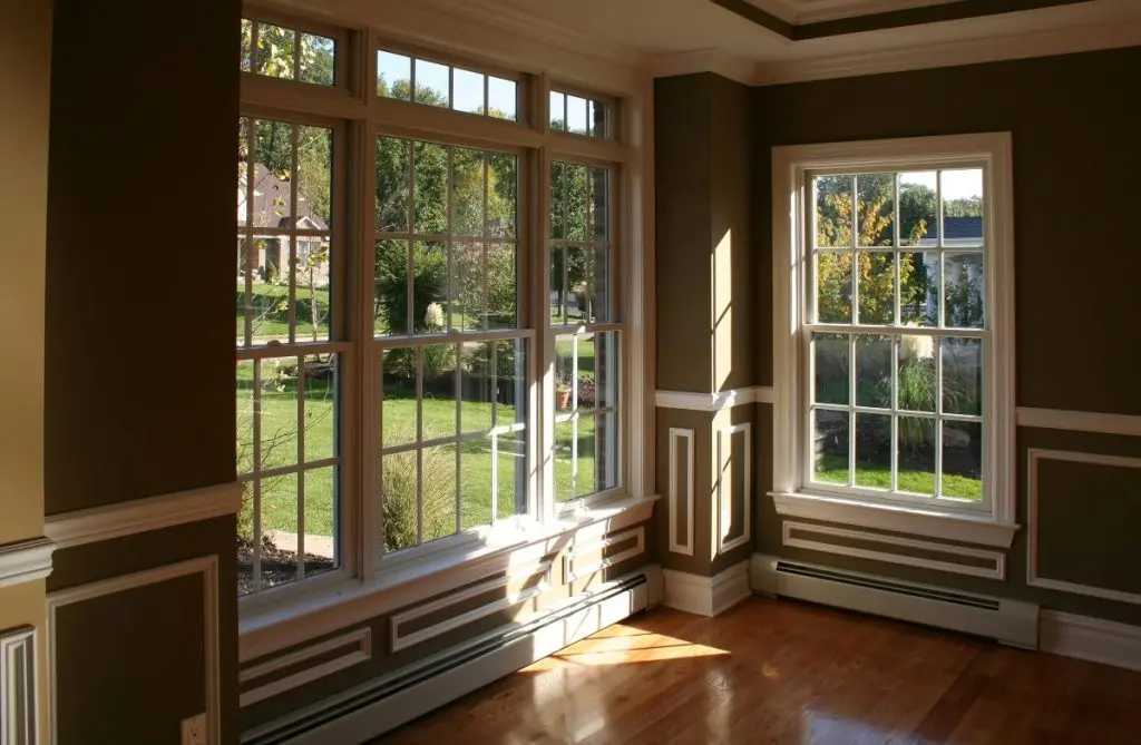 view inside house white windows