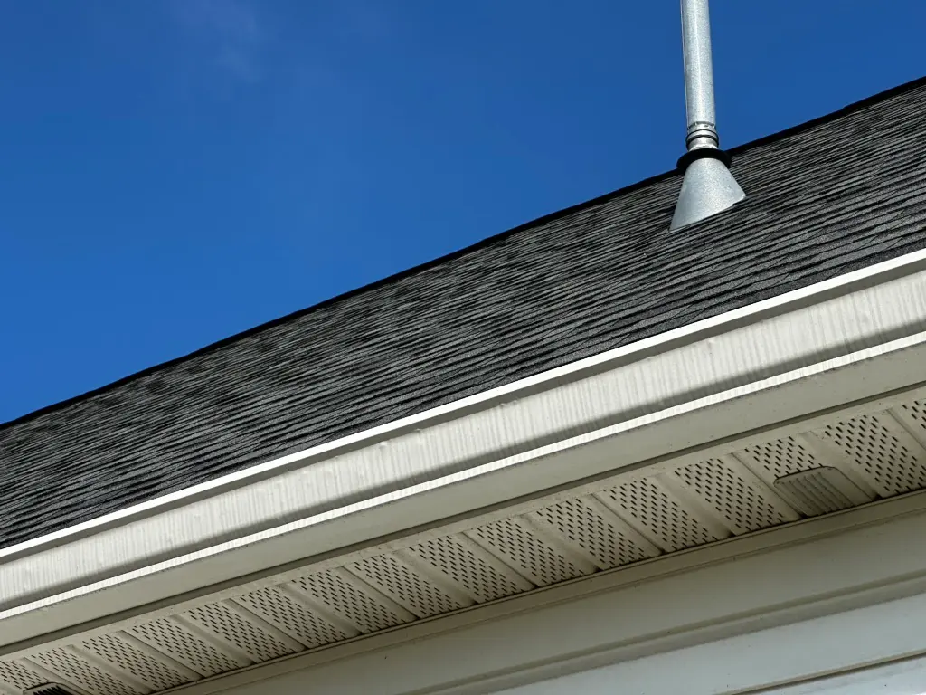 gutters chapel hill nc dark shingles roof