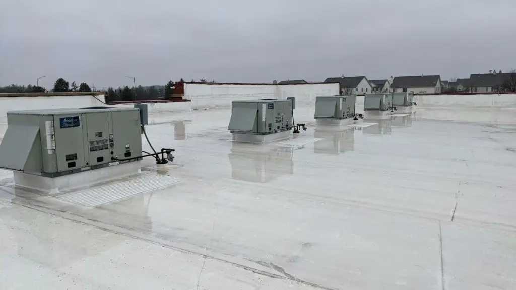 tpo vs epdm wet commercial building and HVAC