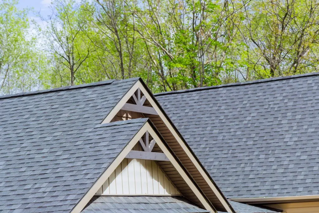 how to prepare a roof for hurricane season Rooftop of newly built house is covered asphalt shingles roofing construction