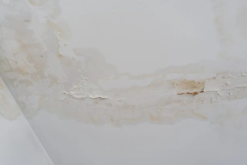 what is a ridge cap on a roof water stains