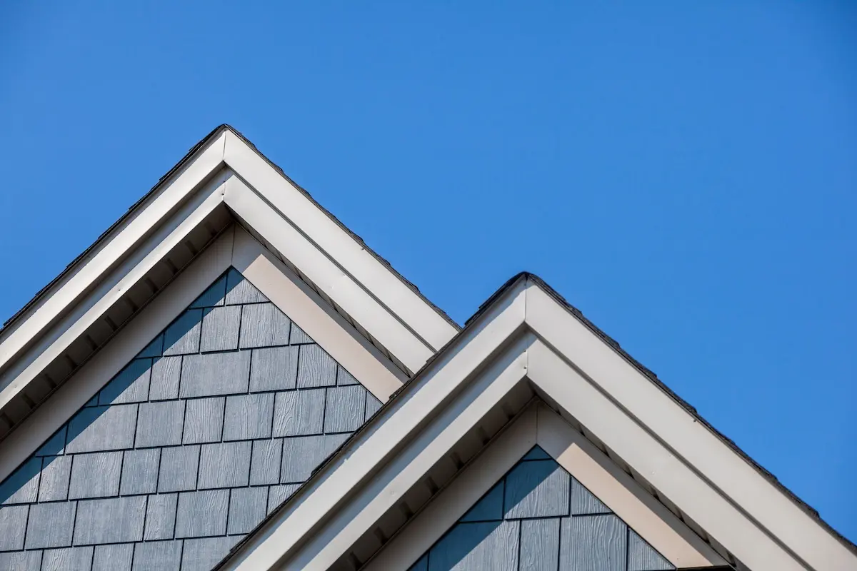 Roof of a new house.