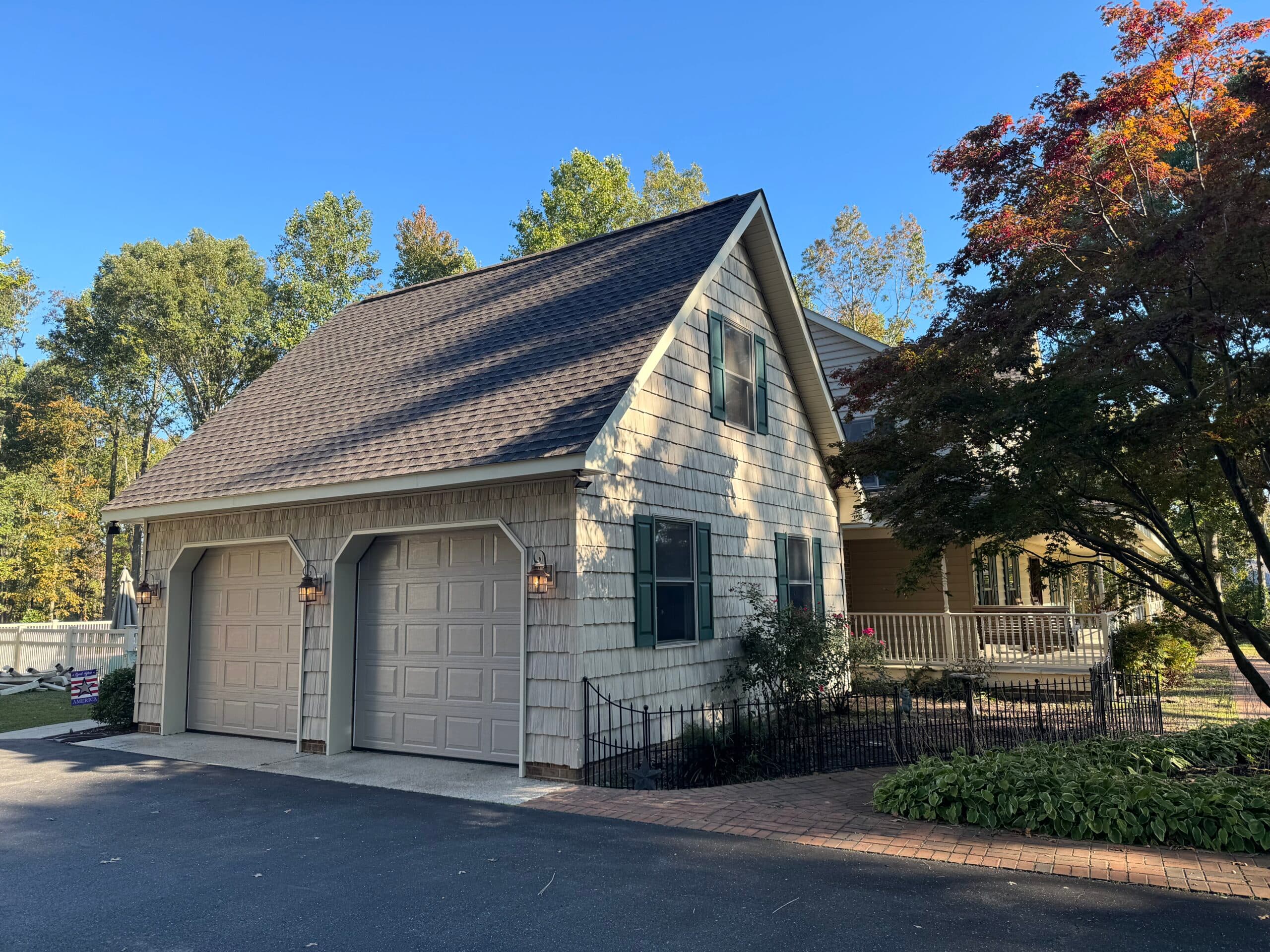 Newly installed roof