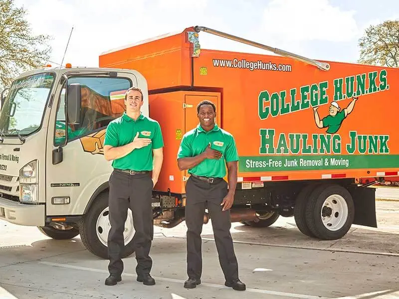 College HUNKS two employee truck image
