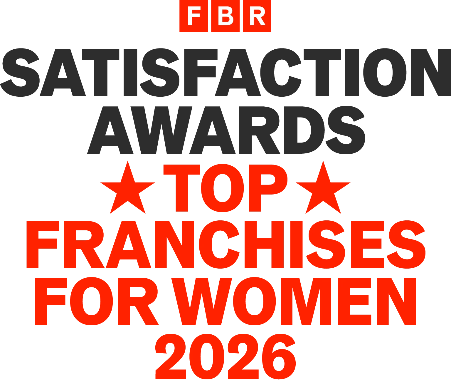 FBR Satisfaction Awards Top Franchises for Women 2026 badge
