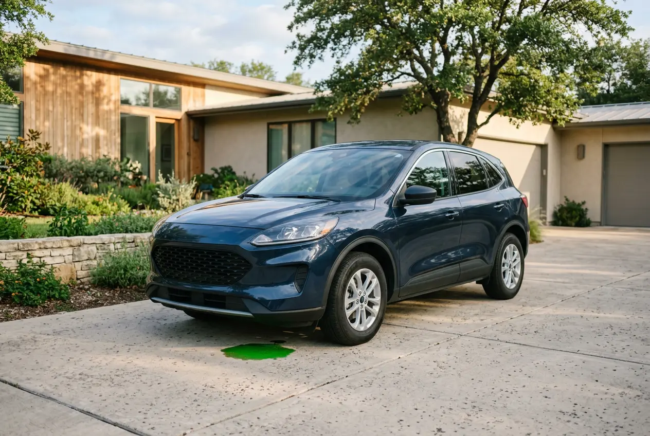 Rendered image of a Ford Escape with cooling system trouble