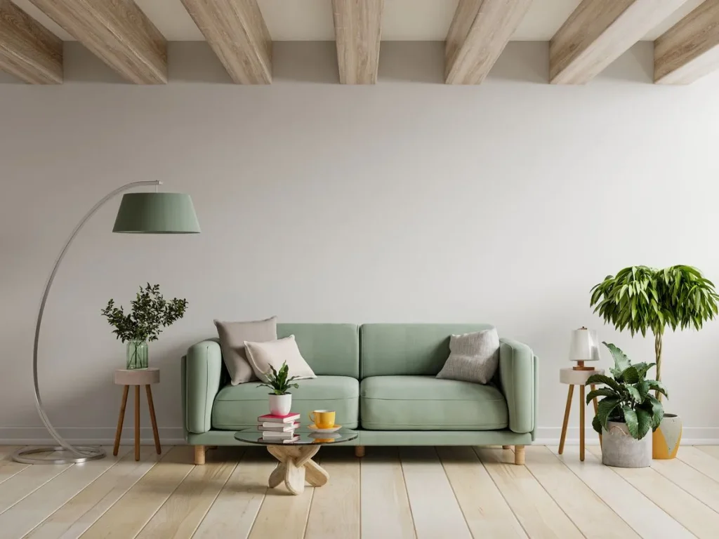 Recently cleaned minimalist living room