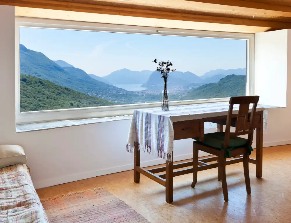 Picture Window view of mountains
