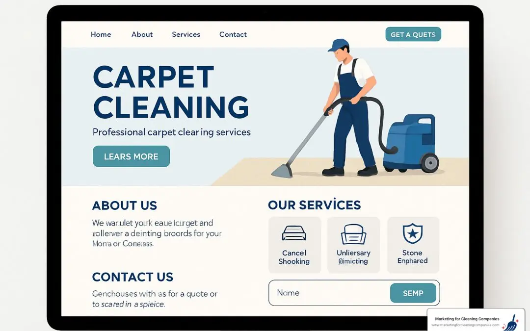 carpet cleaning website design
