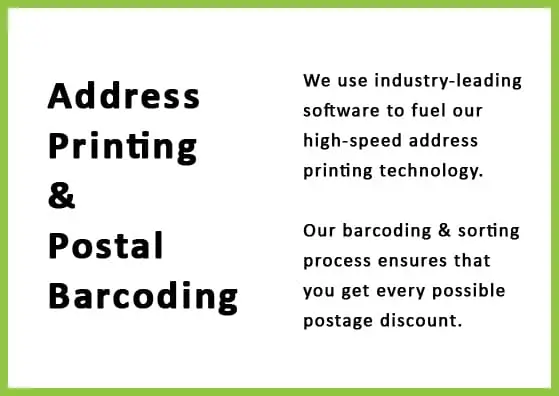 Address Printing & Postal Barcoding | Limelight Marketing