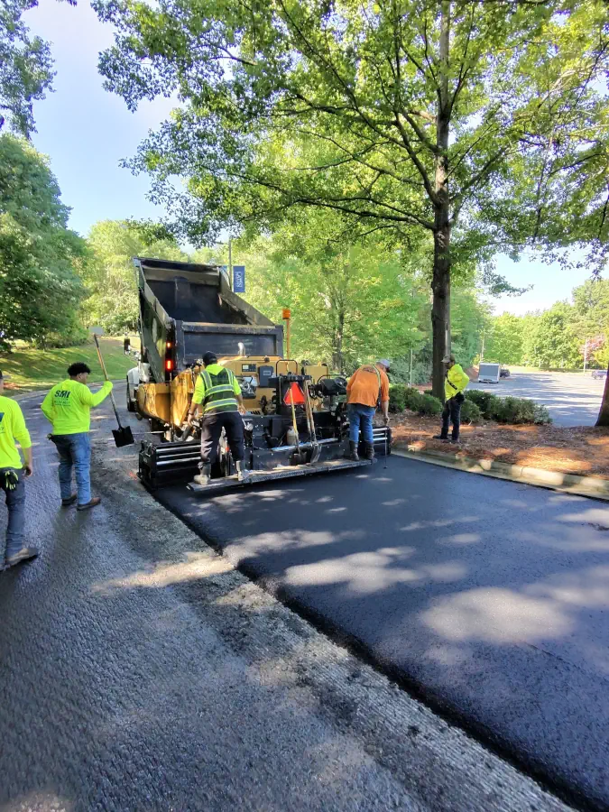 asphalt mill and pave charlotte latin school, nc 4