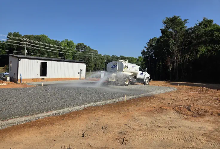 Asphalt Grading grading and stone placement commercial