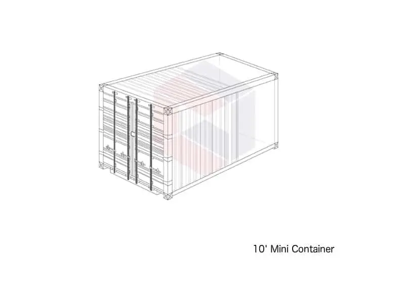 10 foot shipping containers - mini container