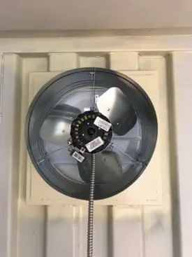 exhaust fan storage container