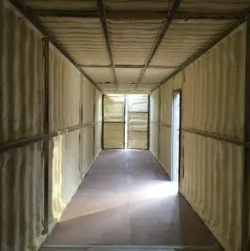 Spray Foam insulation storage container raleigh nc