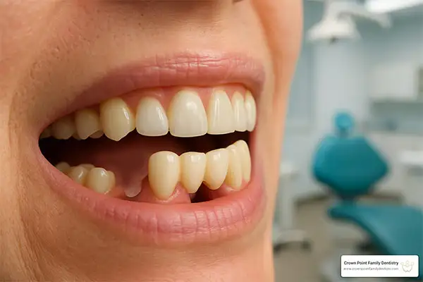 dental-bridges-in-charlotte - Crown Point Family Dentistry The first step to getting a custom dental bridge is a full dental analysis and preparation.