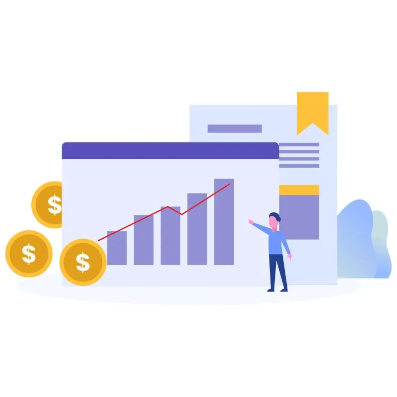 Free Website SEO Audit 1 SEO Audit - how is your website performing 800 Cartoon representing making money after fixing issues identified by an audit