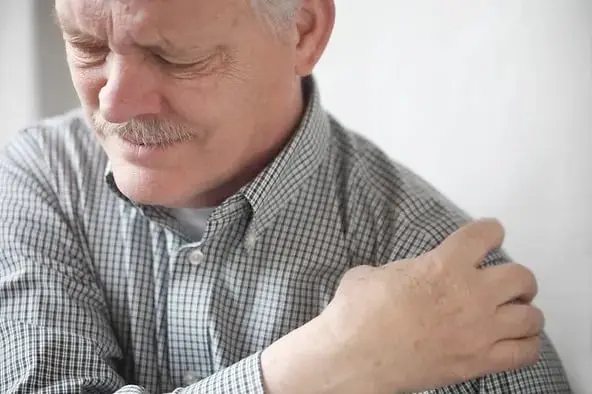 Man with shoulder pain