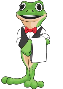 waiter-frog