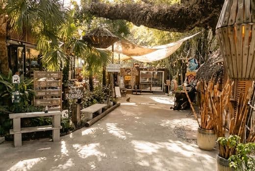 Calm outdoor recovery space at SILA Miami's wellness sanctuary in Upper Buena Vista, FL