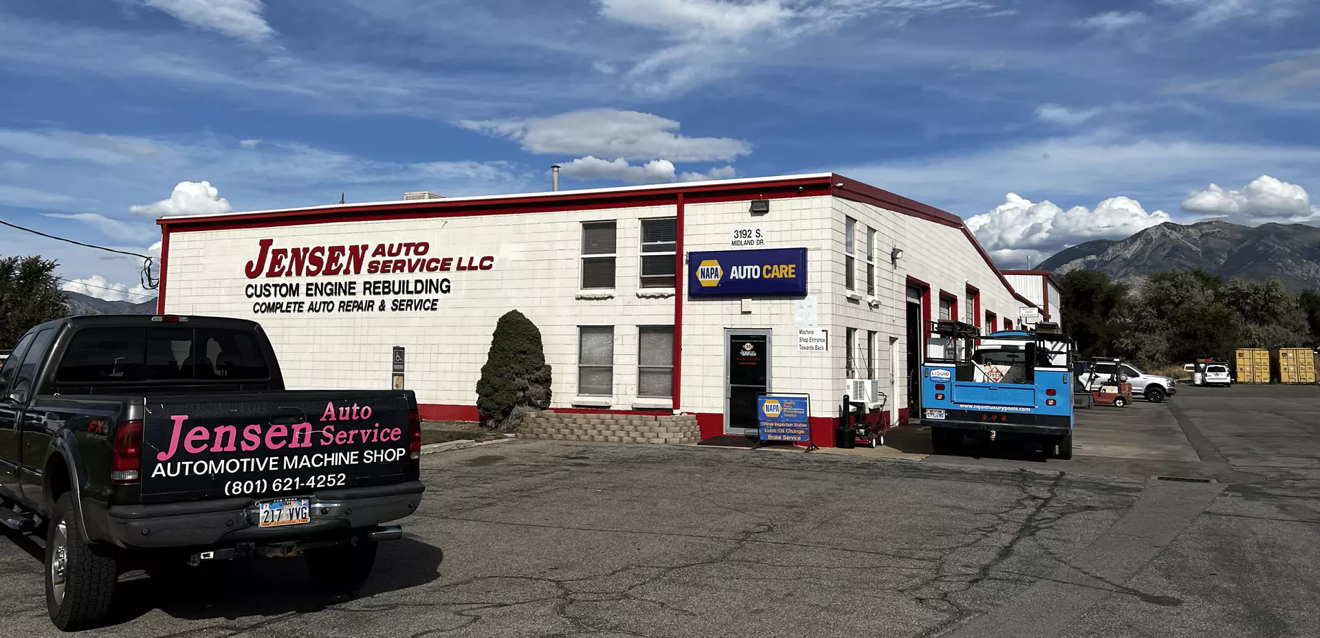 Jensen Auto Service outside building