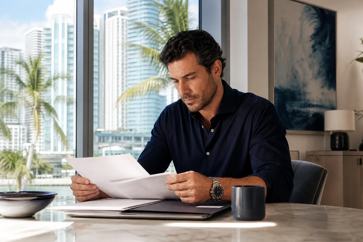 A Miami-Dade driver reviewing FR-44 requirements